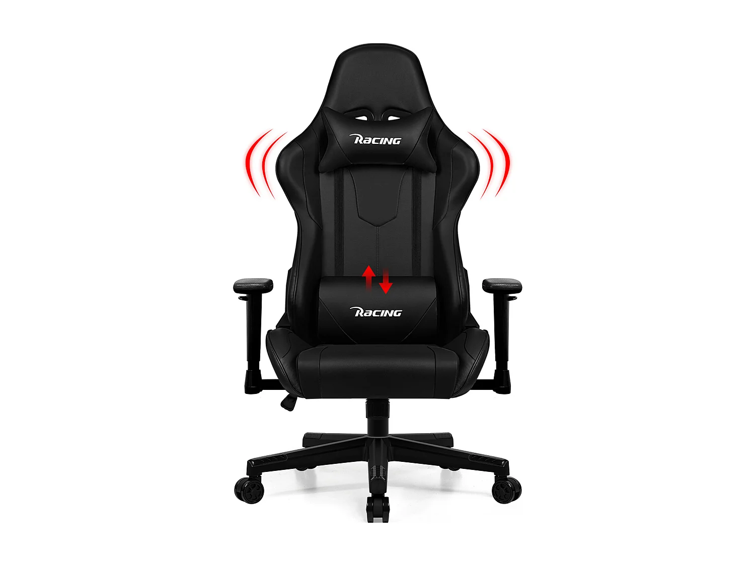 Hiazurm Chaise Gaming - Chaise de Jeu avec Dossier Réglable 90°-165° - Style Racing - Poids Max 150 kg