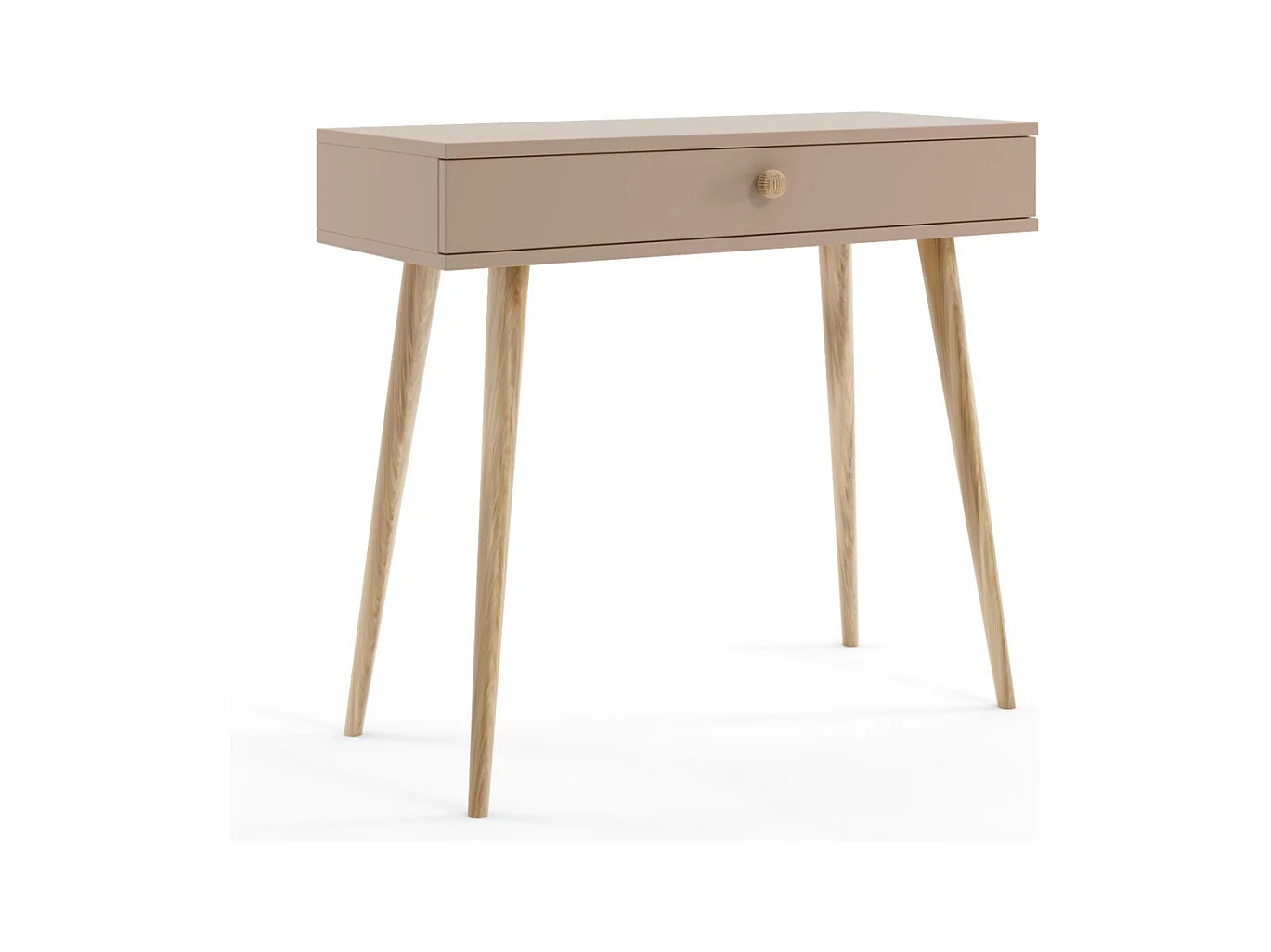 Mesa Consola Macchiato 90x80x39 cm – Estilo Escandinavo – Ideal como Tocador o Escritorio