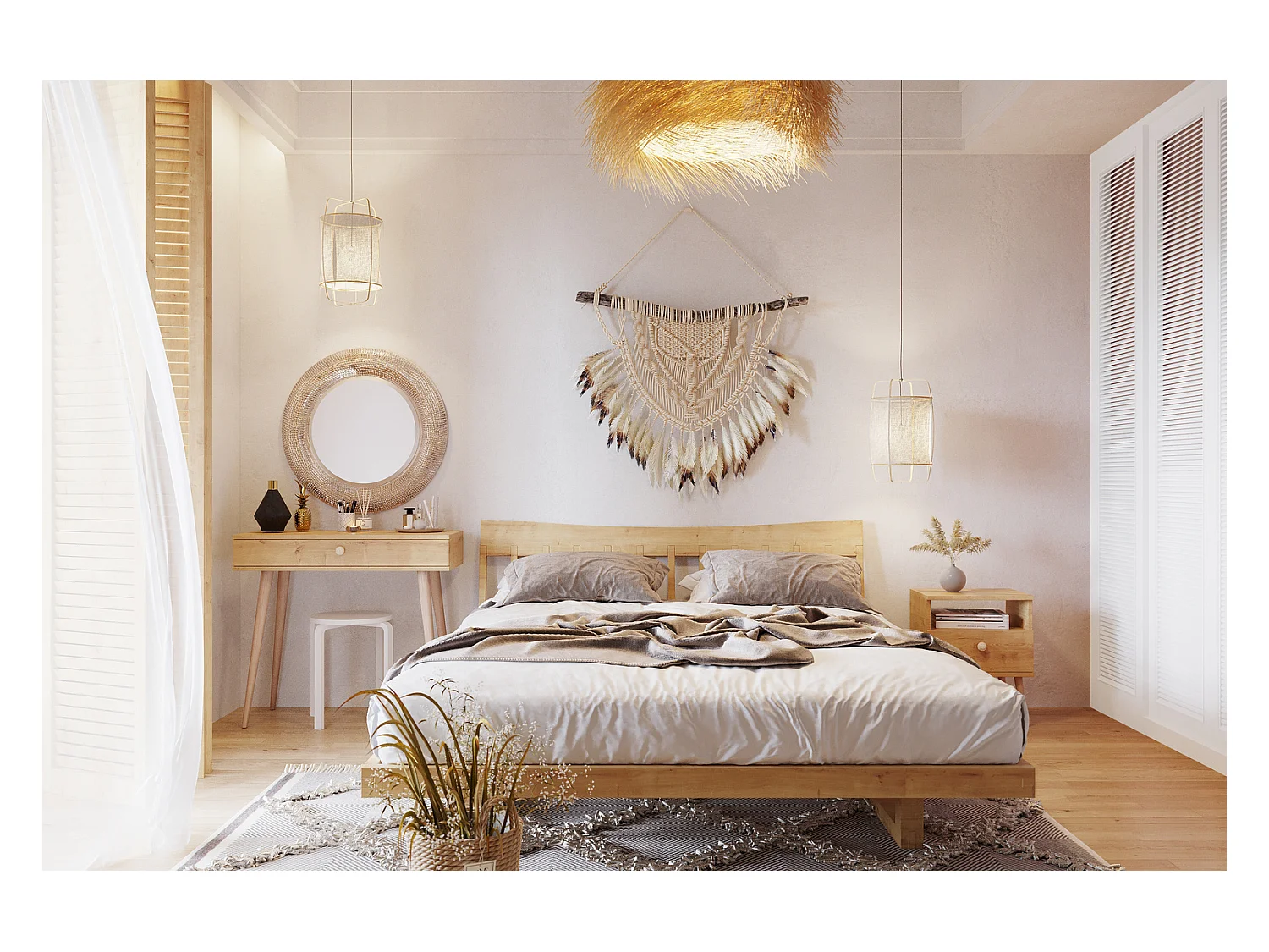 Mesa Consola Roble artesanal 90x80x39 cm – Estilo Escandinavo – Ideal como Tocador o Escritorio