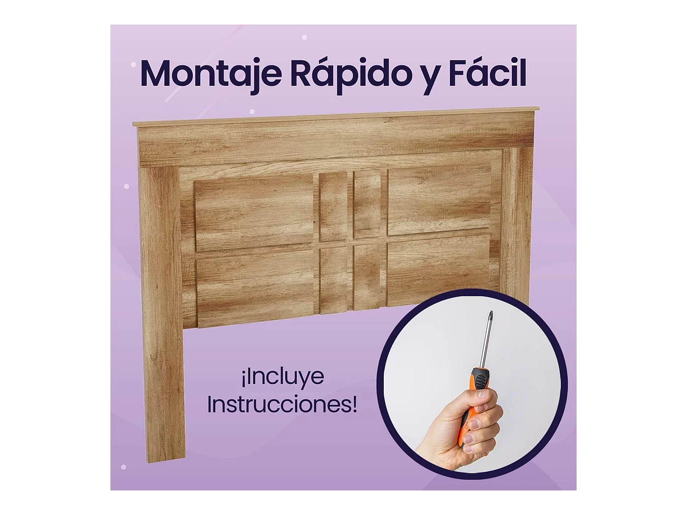 Pack Cabecero Nórdico de 160 x 120 cm + 2 Mesitas de Noche | Práctico y Elegante | Fácil de Montar, Color Cañon (para Cama de 135-140, 150 o 160)