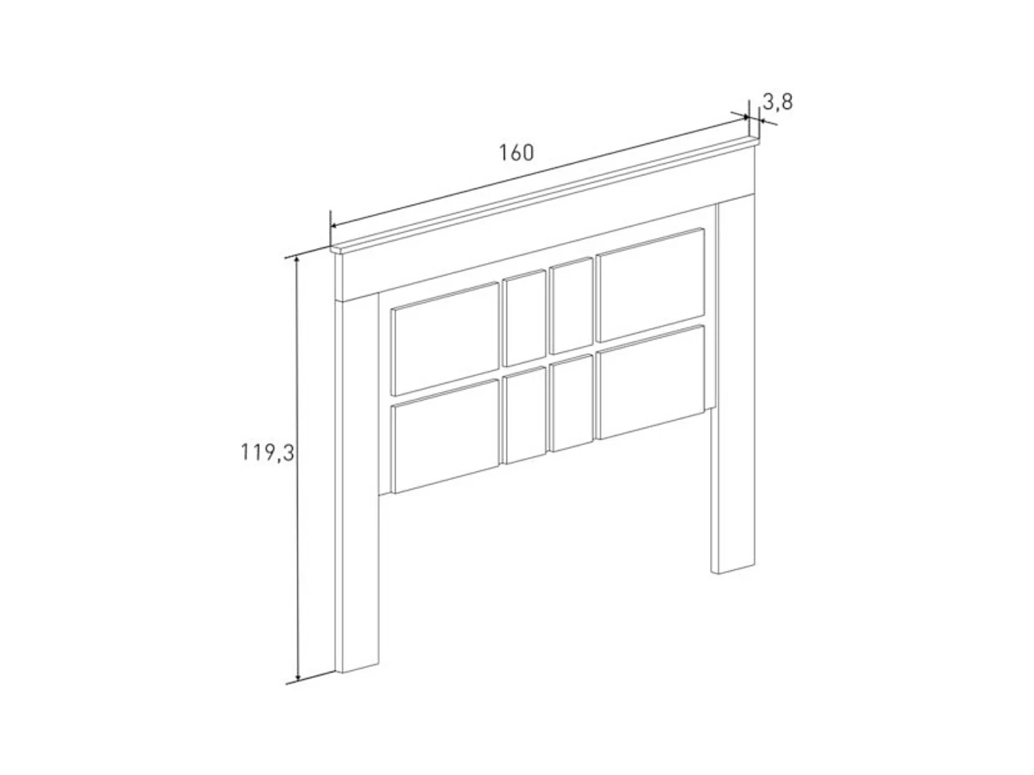 Pack de Muebles de Dormitorio Habitación con Cabecero, 2 Mesitas de Noche 3 Cajones y Cómoda en Color Blanco Mate Mauvella Rayas