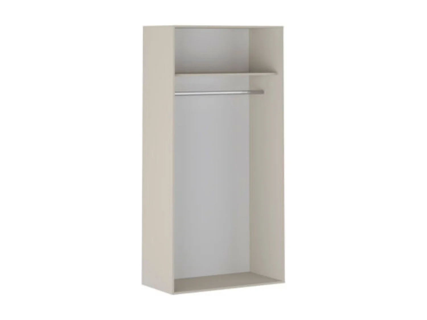 Meyvaser Armario ropero para dormitorio con 2 puertas correderas Color Beige 200x100x50 Cm