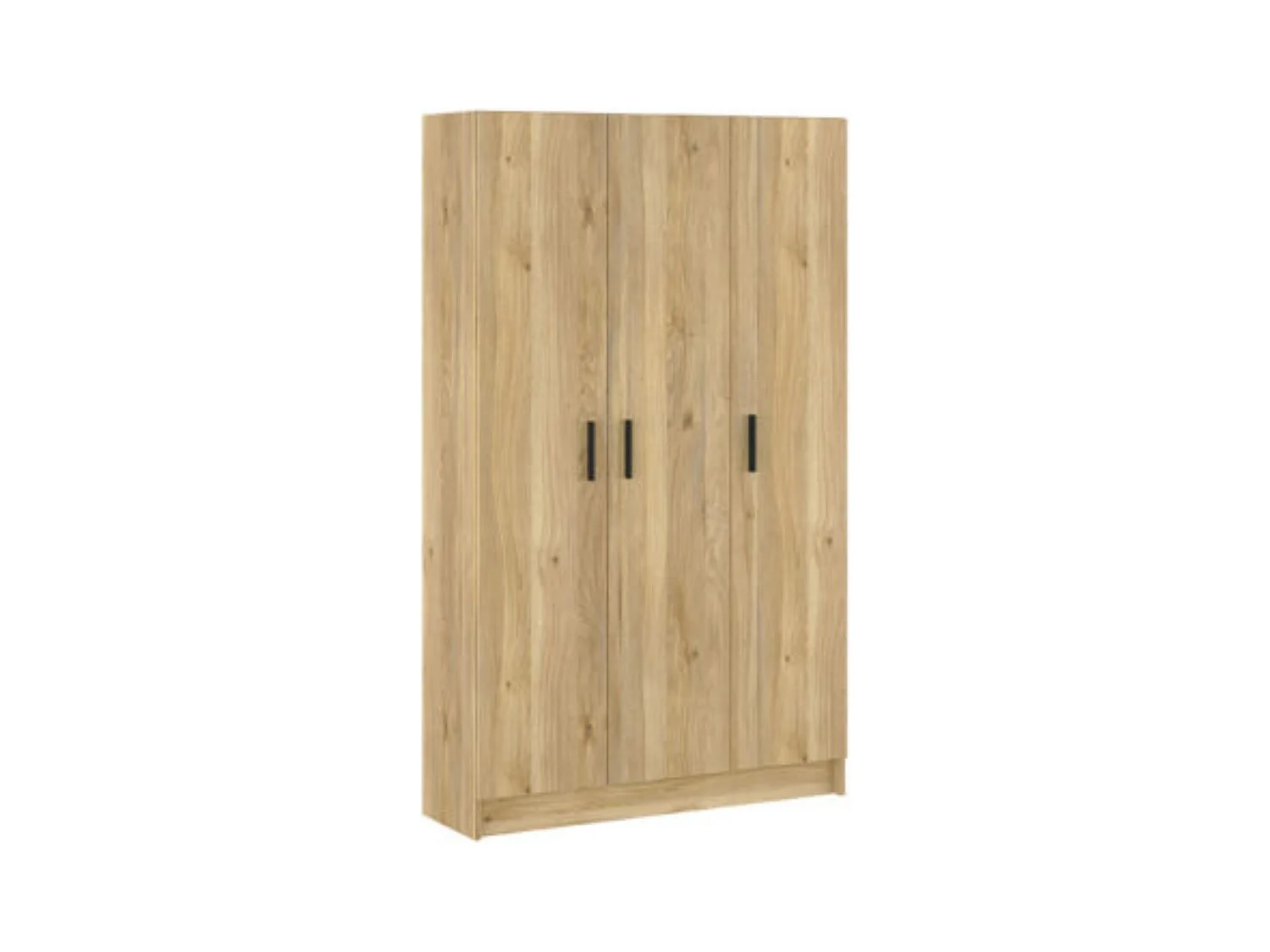 Mueble multiusos Armario Auxiliar Color  Mauvella– 3 Puertas, 4 Baldas y Espacio para Escoba, Madera, Dimensiones 108x180x35 cm.