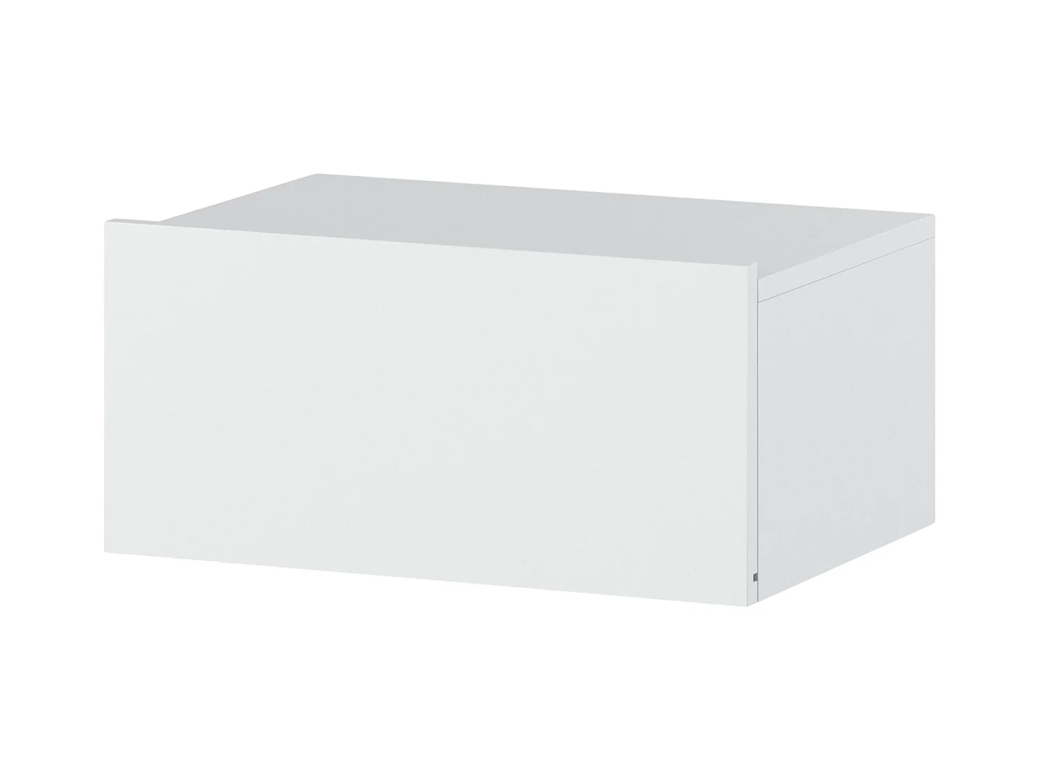 Table de Chevet Murale Blanc Mat avec Tiroir – Meuble Suspendu de Chambre Moderne