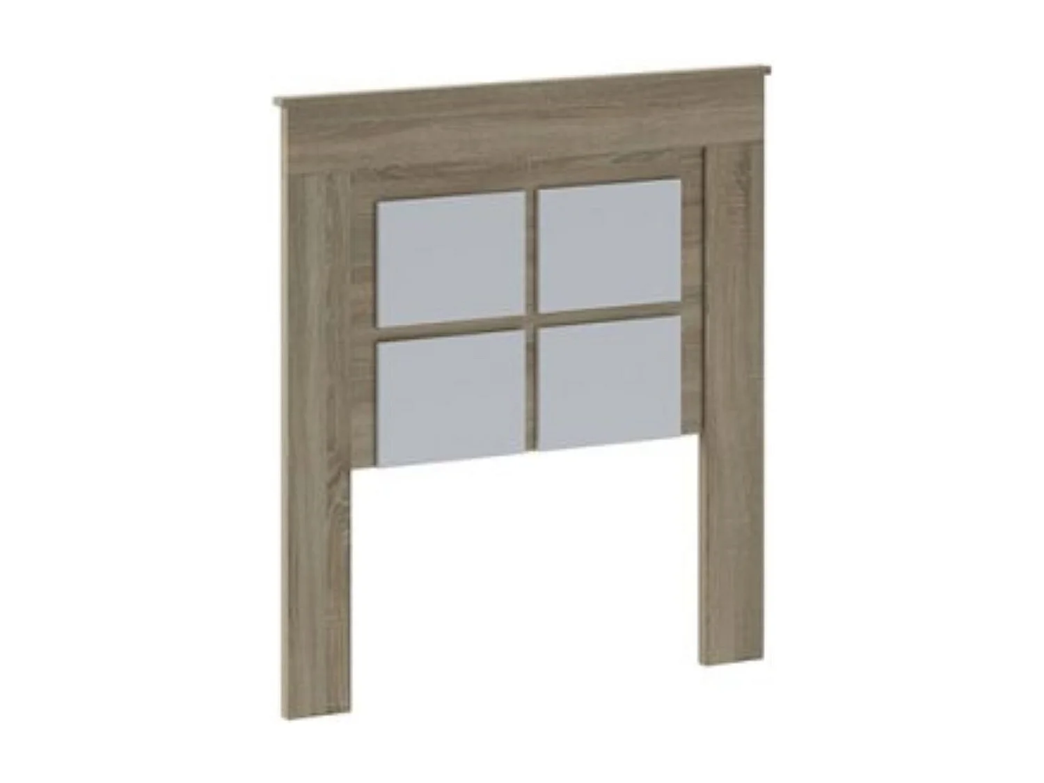 Pack Cabecero de 110 x 120 cm + 1 Mesita de Noche + Sinfonier | Dormitorio Juvenil | Color Cambria y Blanco (para Cama de 135-140 o 160)