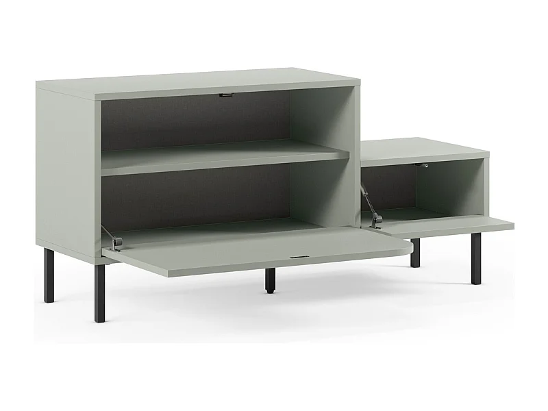 Meuble d'entrée 2 portes vert 120 cm - Jonas