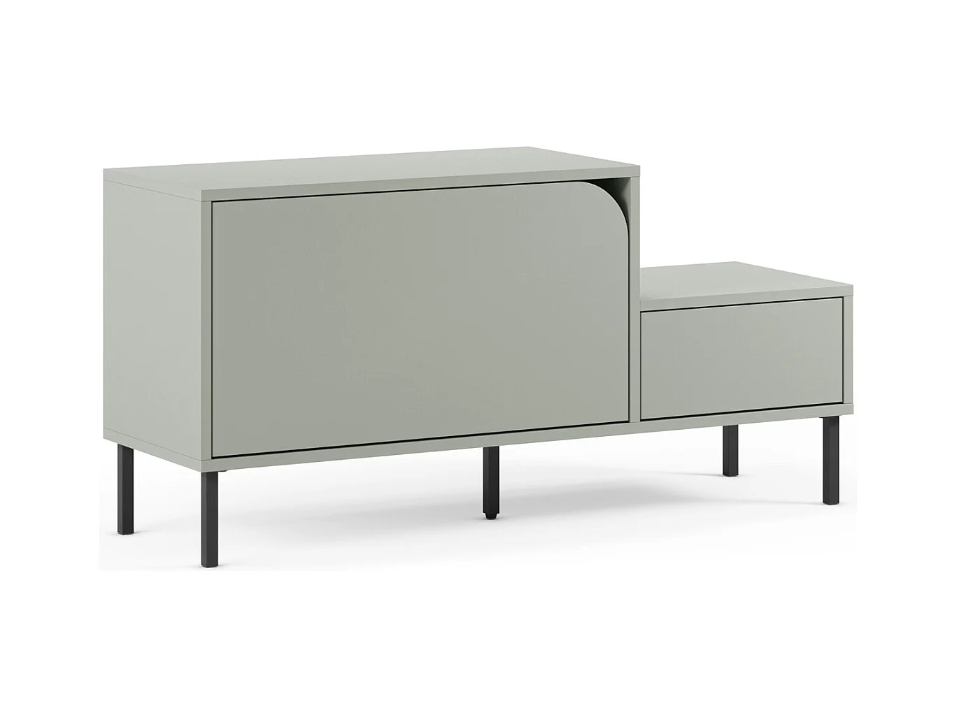 Meuble d'entrée 2 portes vert 120 cm - Jonas