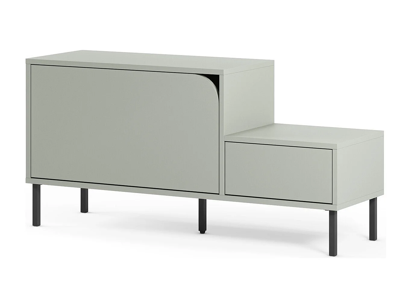 Meuble d'entrée 2 portes vert 120 cm - Jonas