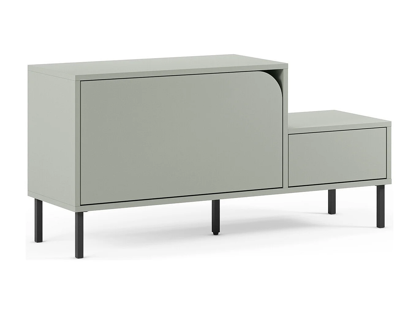 Meuble d'entrée 2 portes vert 120 cm - Jonas