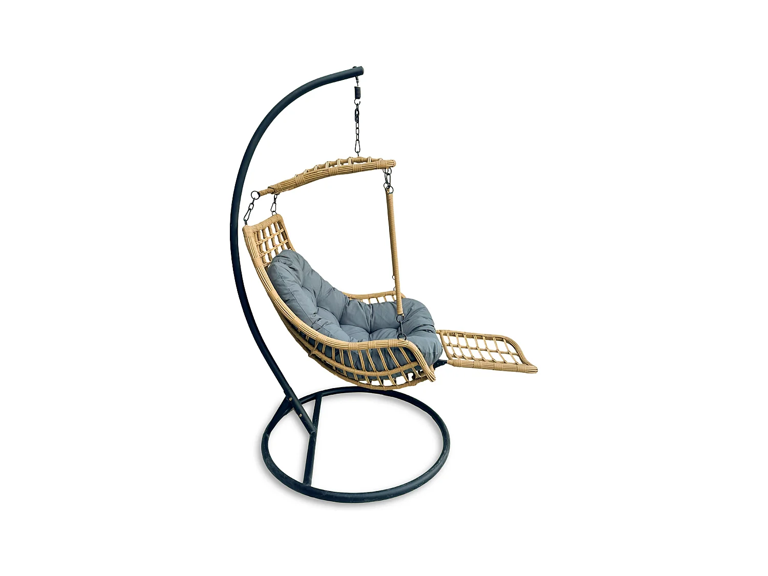 Silla Colgante Yoevu - con reposapiés para interior y exterior - YV-RELAXCHAIR