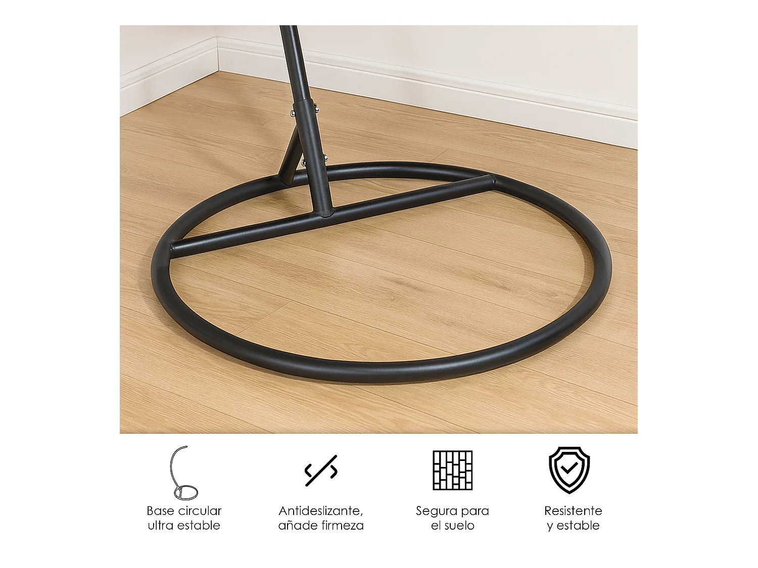 Silla Colgante Yoevu - con reposapiés para interior y exterior - YV-RELAXCHAIR