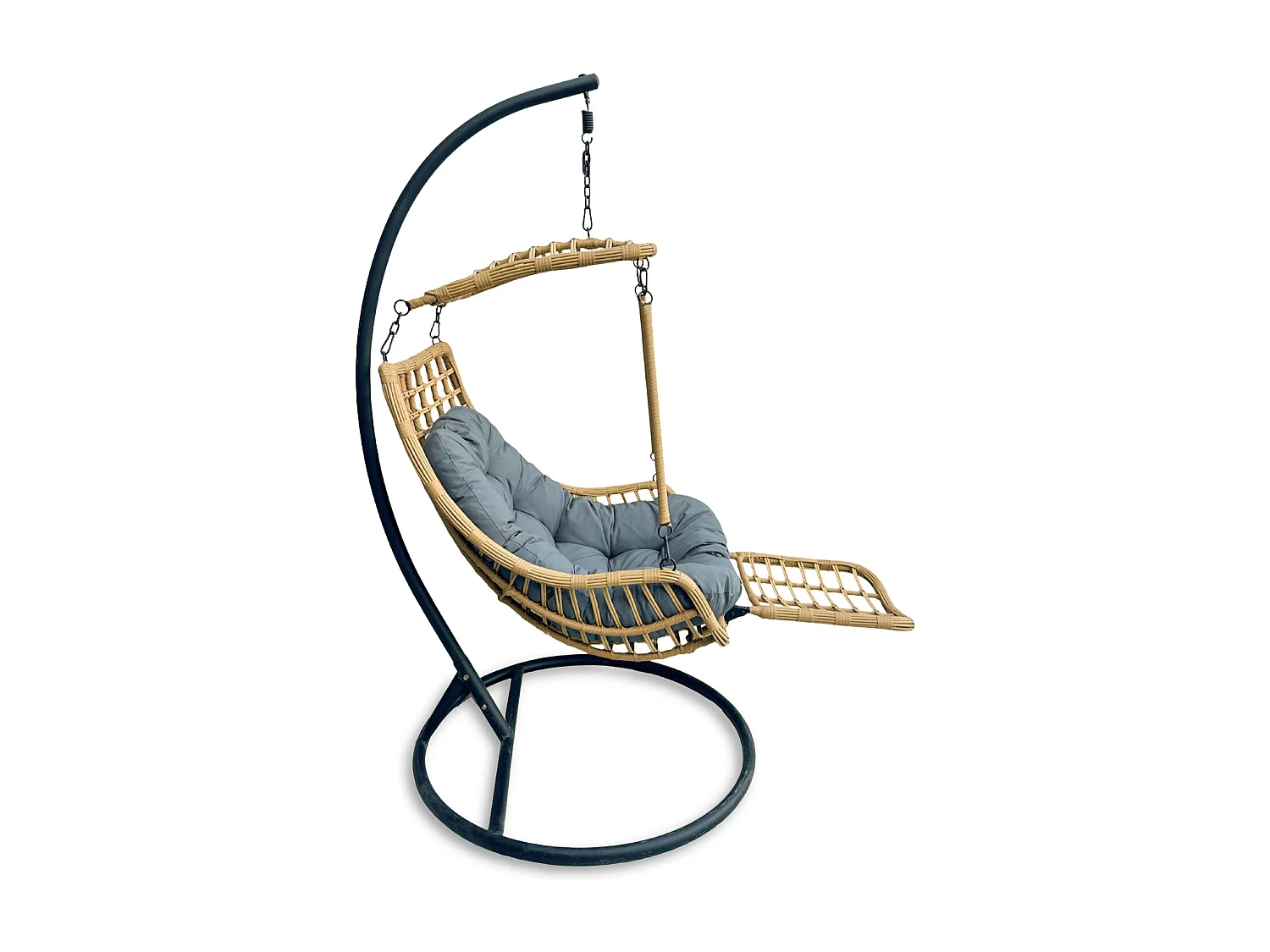 Silla Colgante Yoevu - con reposapiés para interior y exterior - YV-RELAXCHAIR