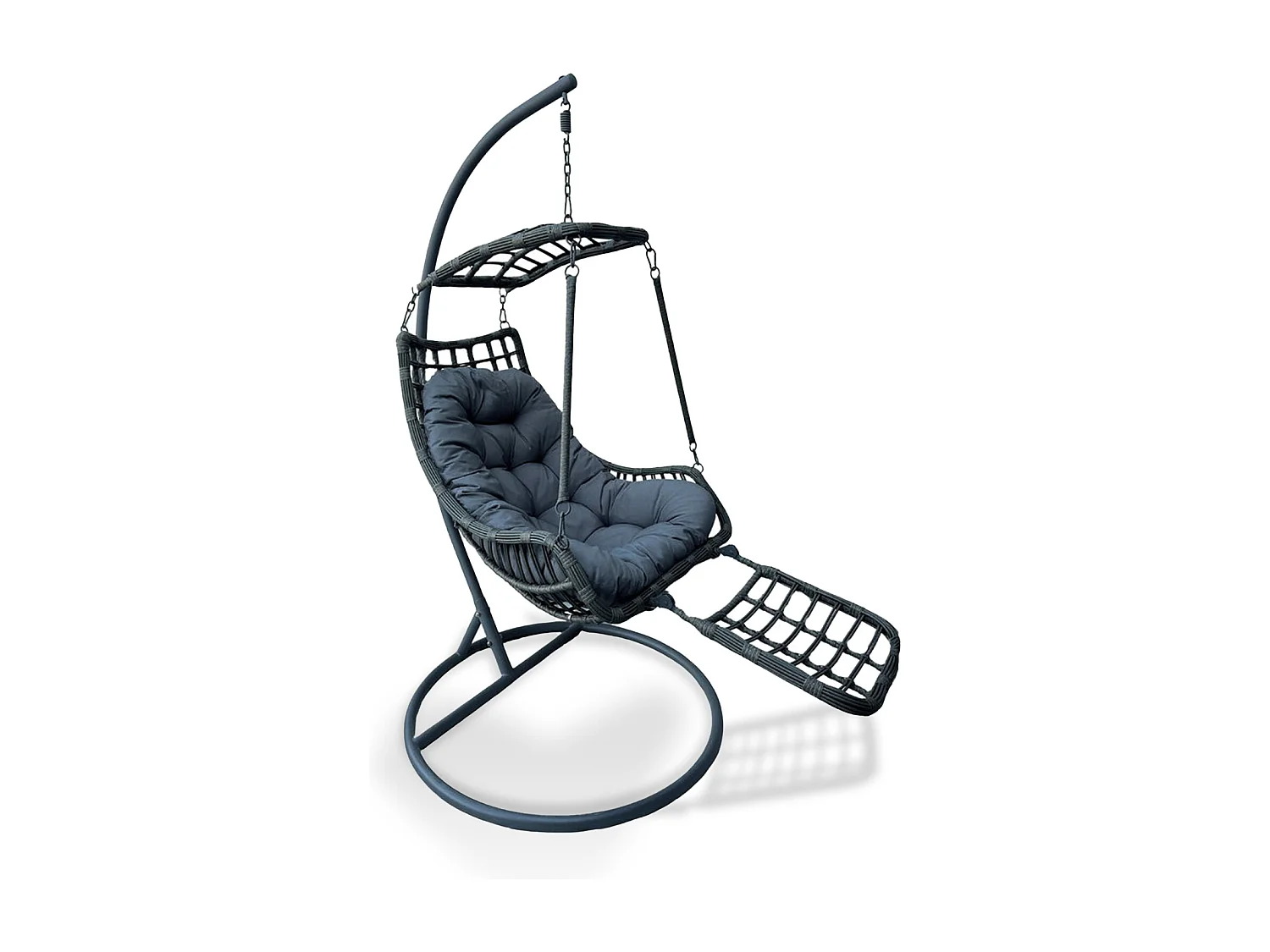 Silla Colgante Yoevu - con reposapiés para interior y exterior - YV-RELAXCHAIR