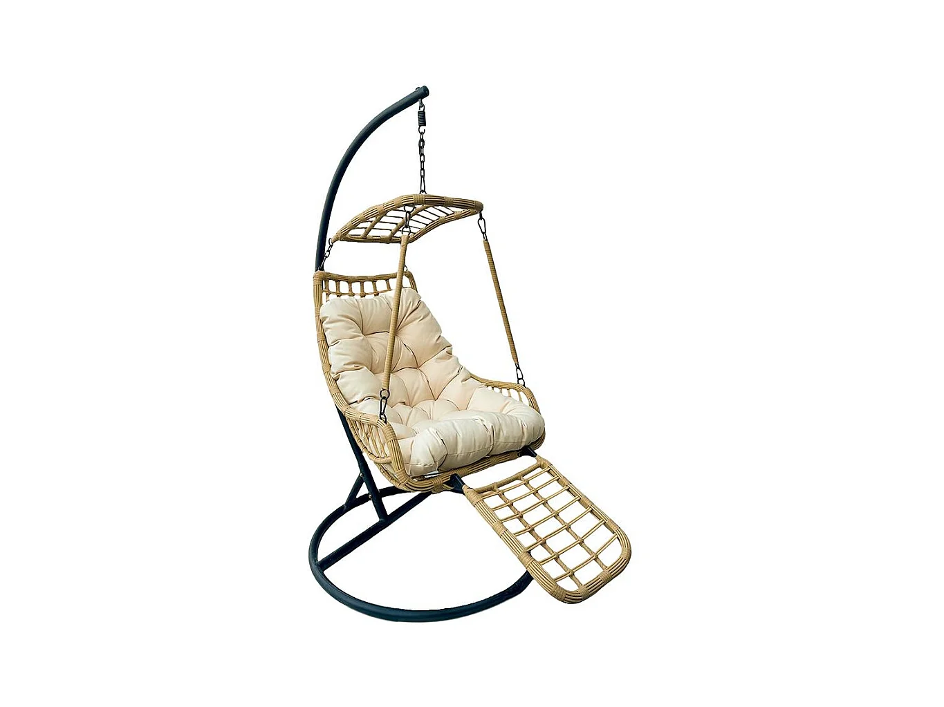 Silla Colgante Yoevu - con reposapiés para interior y exterior - YV-RELAXCHAIR