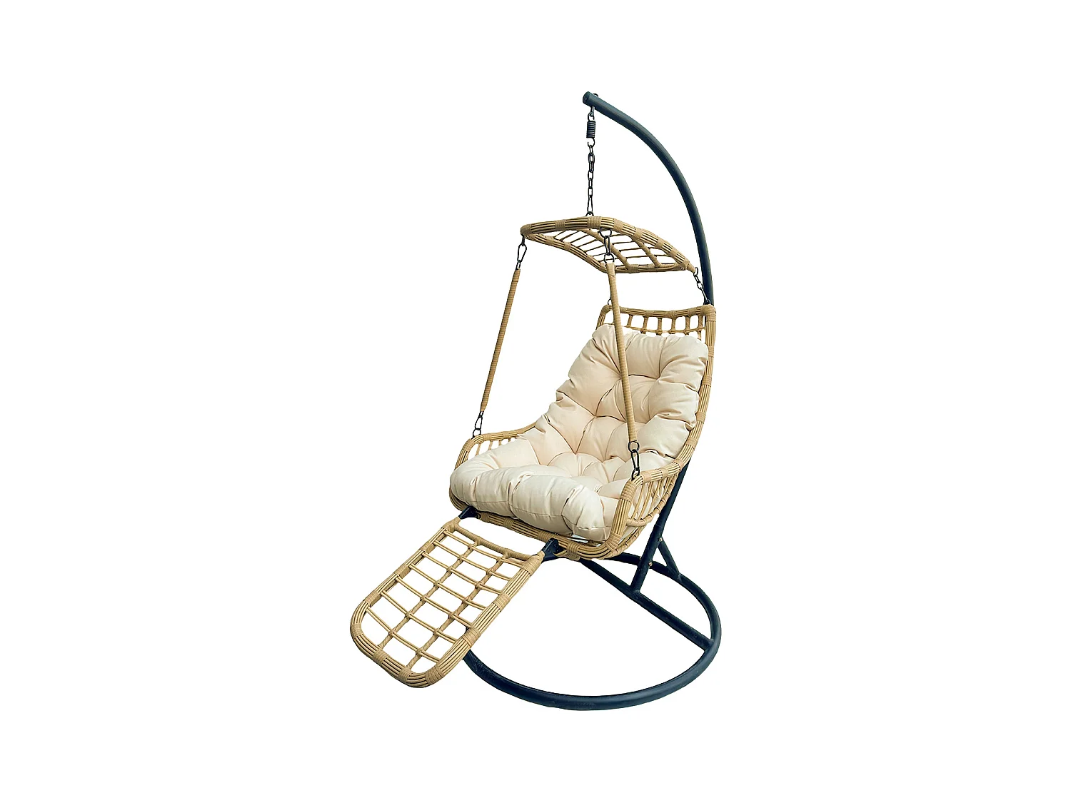 Silla Colgante Yoevu - con reposapiés para interior y exterior - YV-RELAXCHAIR