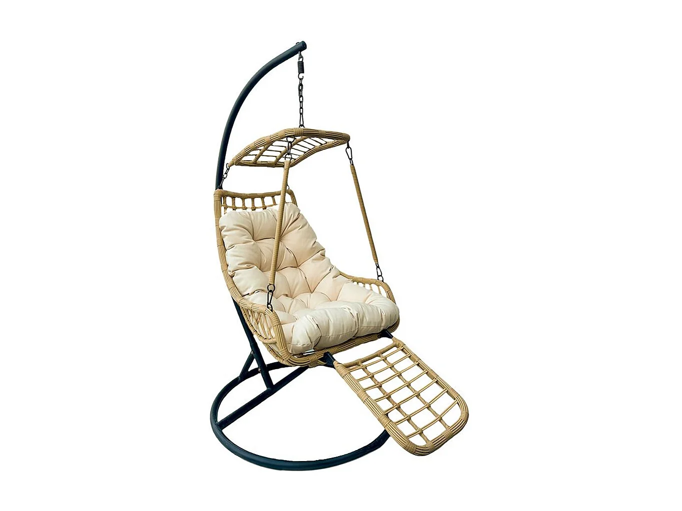 Silla Colgante Yoevu - con reposapiés para interior y exterior - YV-RELAXCHAIR