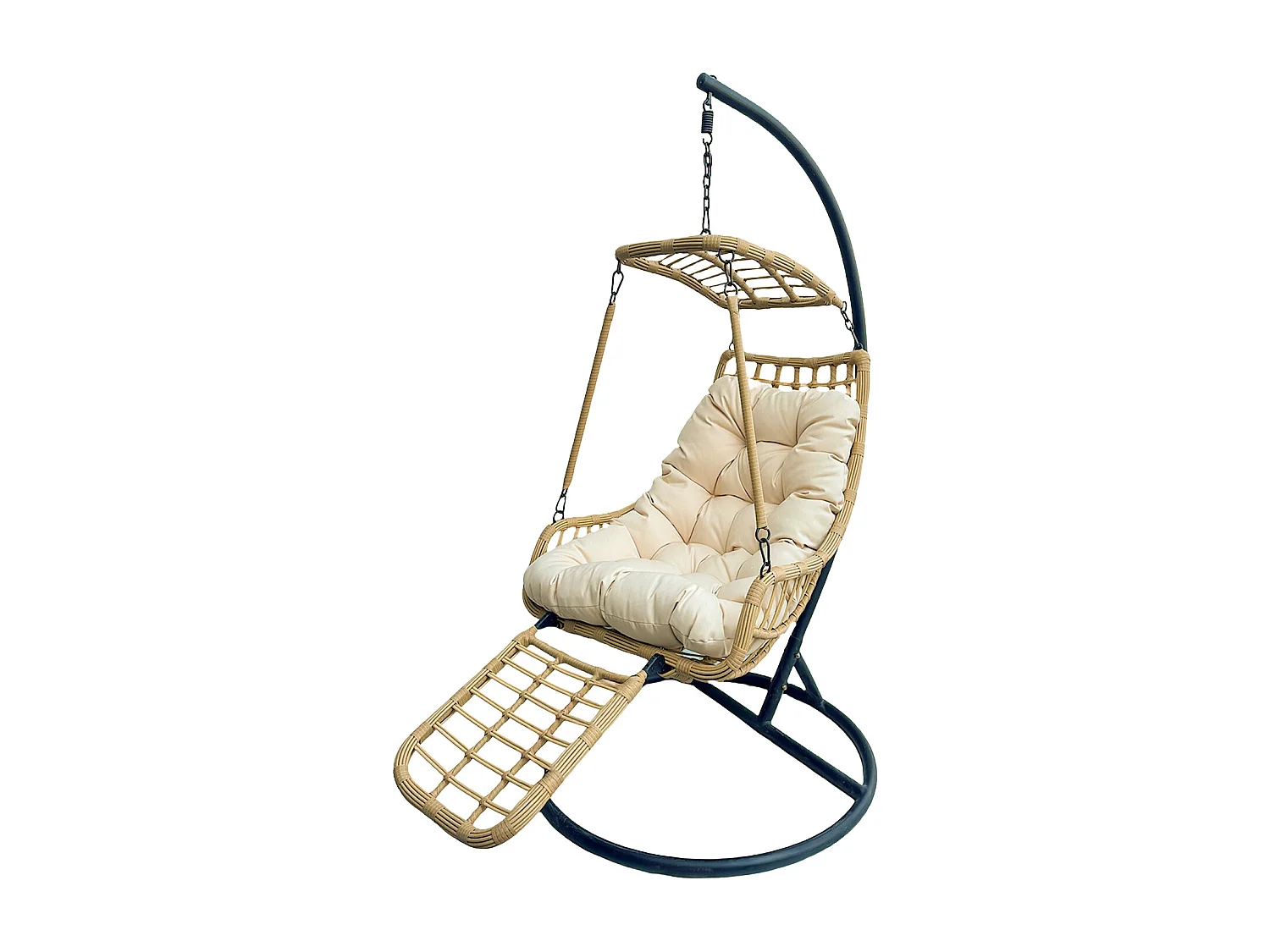Silla Colgante Yoevu - con reposapiés para interior y exterior - YV-RELAXCHAIR