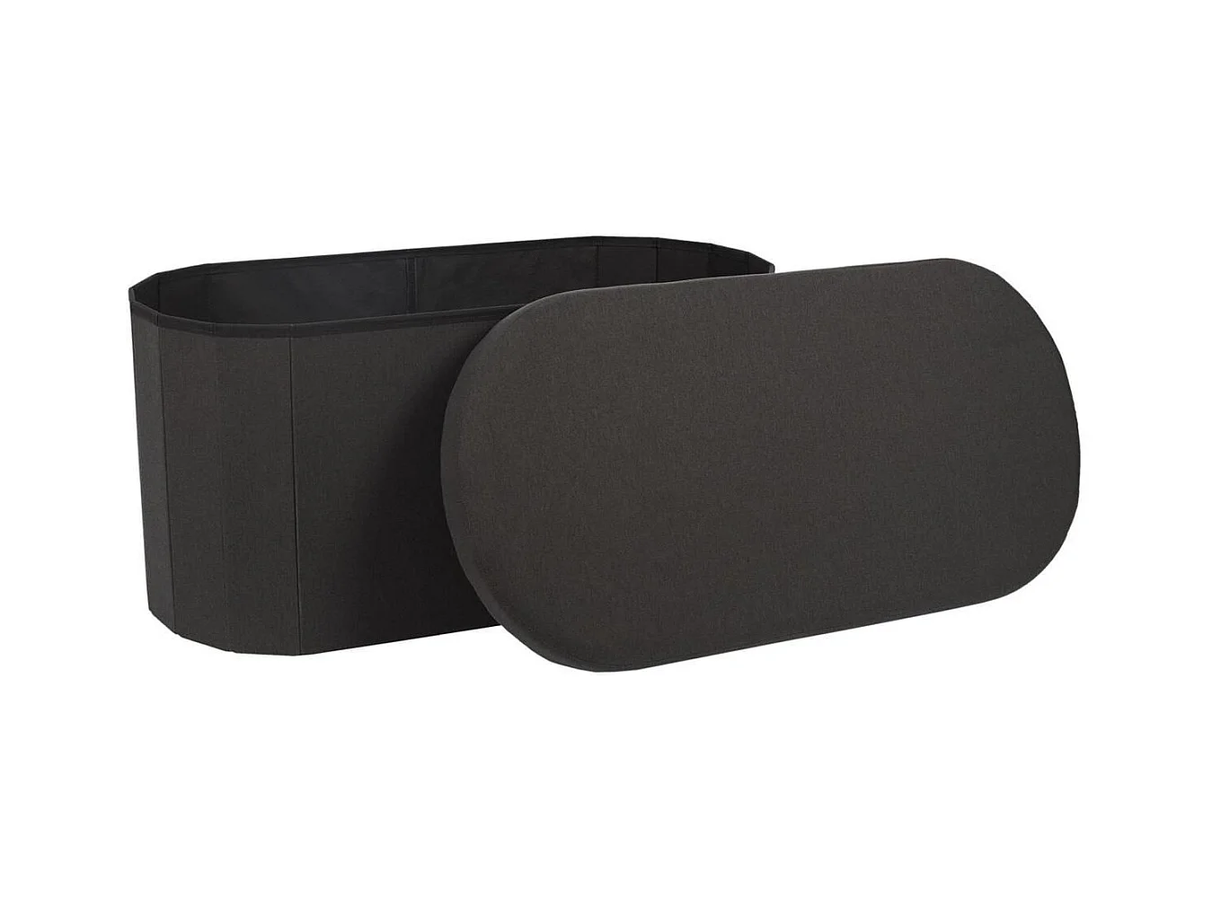 Coffre Banc Pliable Noir 76x38 cm - MITHIA