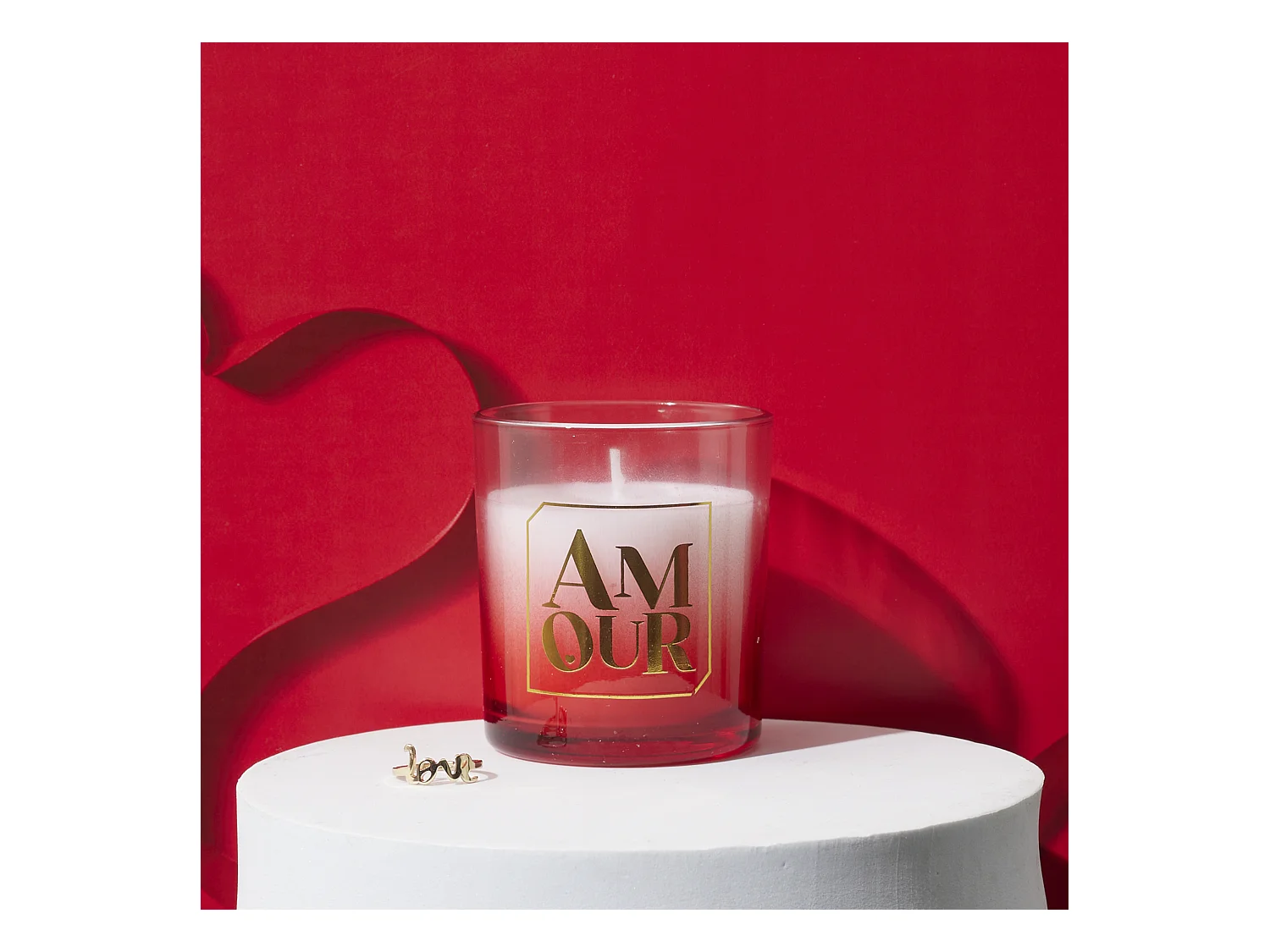 Bougie Parfumée Bijou Surprise "Amour" 110g Rêve Poudré