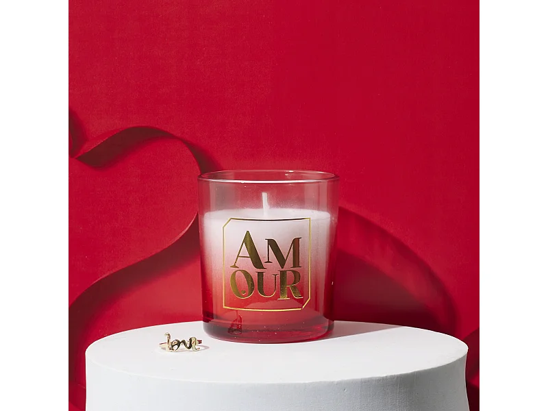 Bougie Parfumée Bijou Surprise "Amour" 110g Rêve Poudré