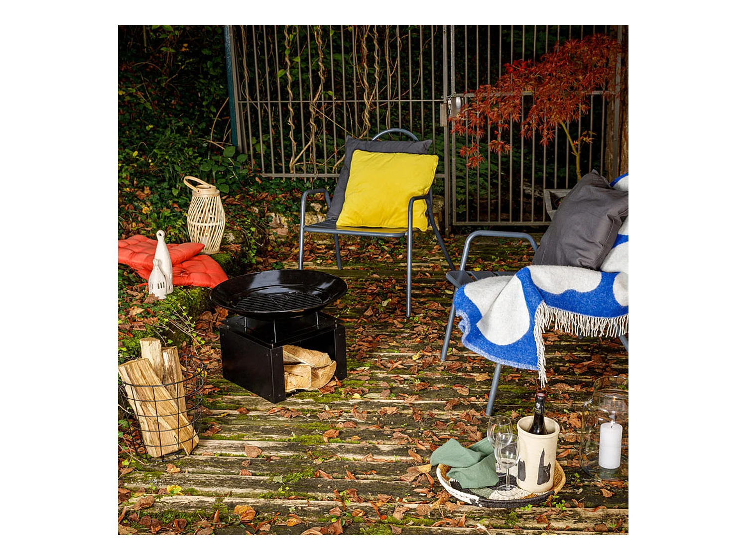 Brasero + range bûches - SOMAGIC