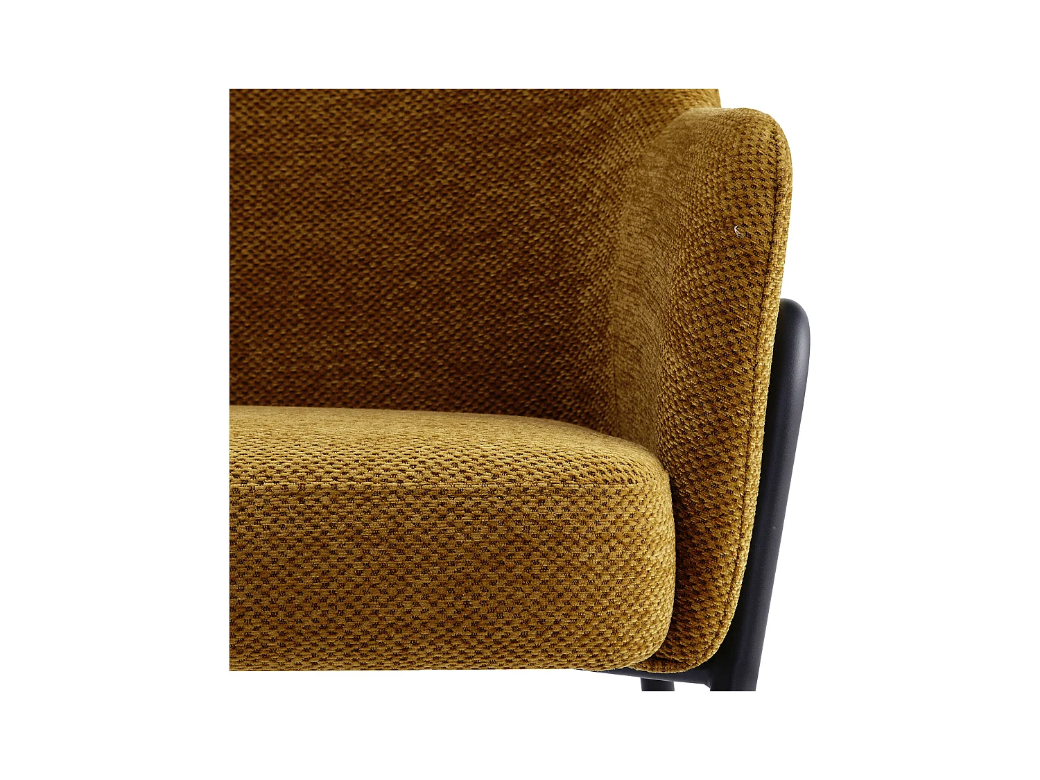 LAYTON-Poltrona in tessuto Luxury Senape