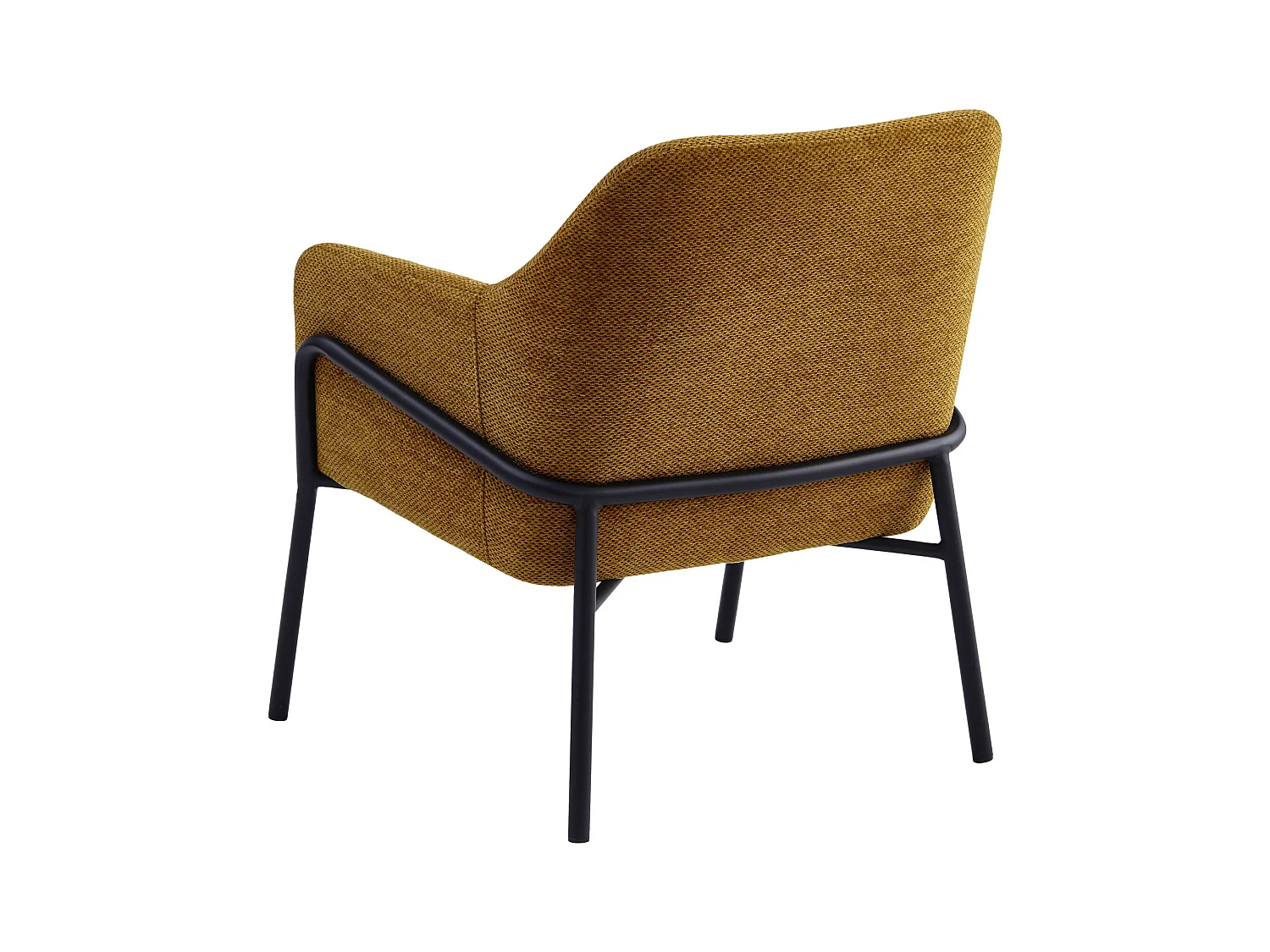 LAYTON-Poltrona in tessuto Luxury Senape