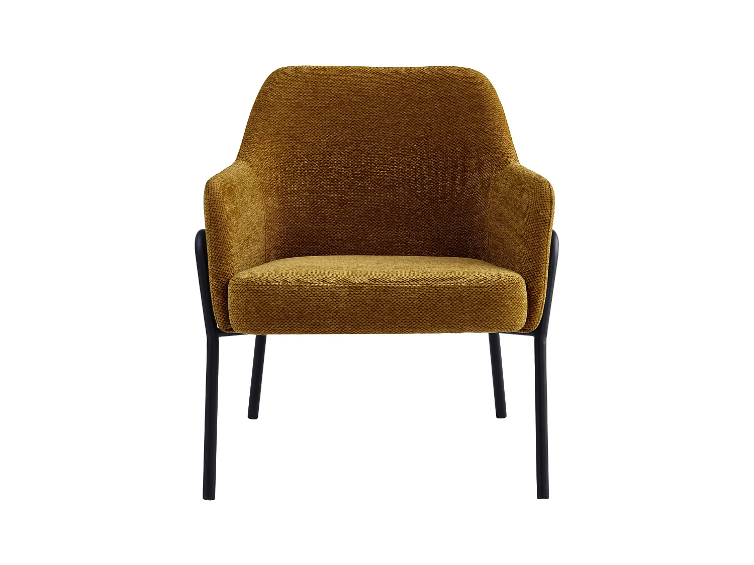 LAYTON-Poltrona in tessuto Luxury Senape