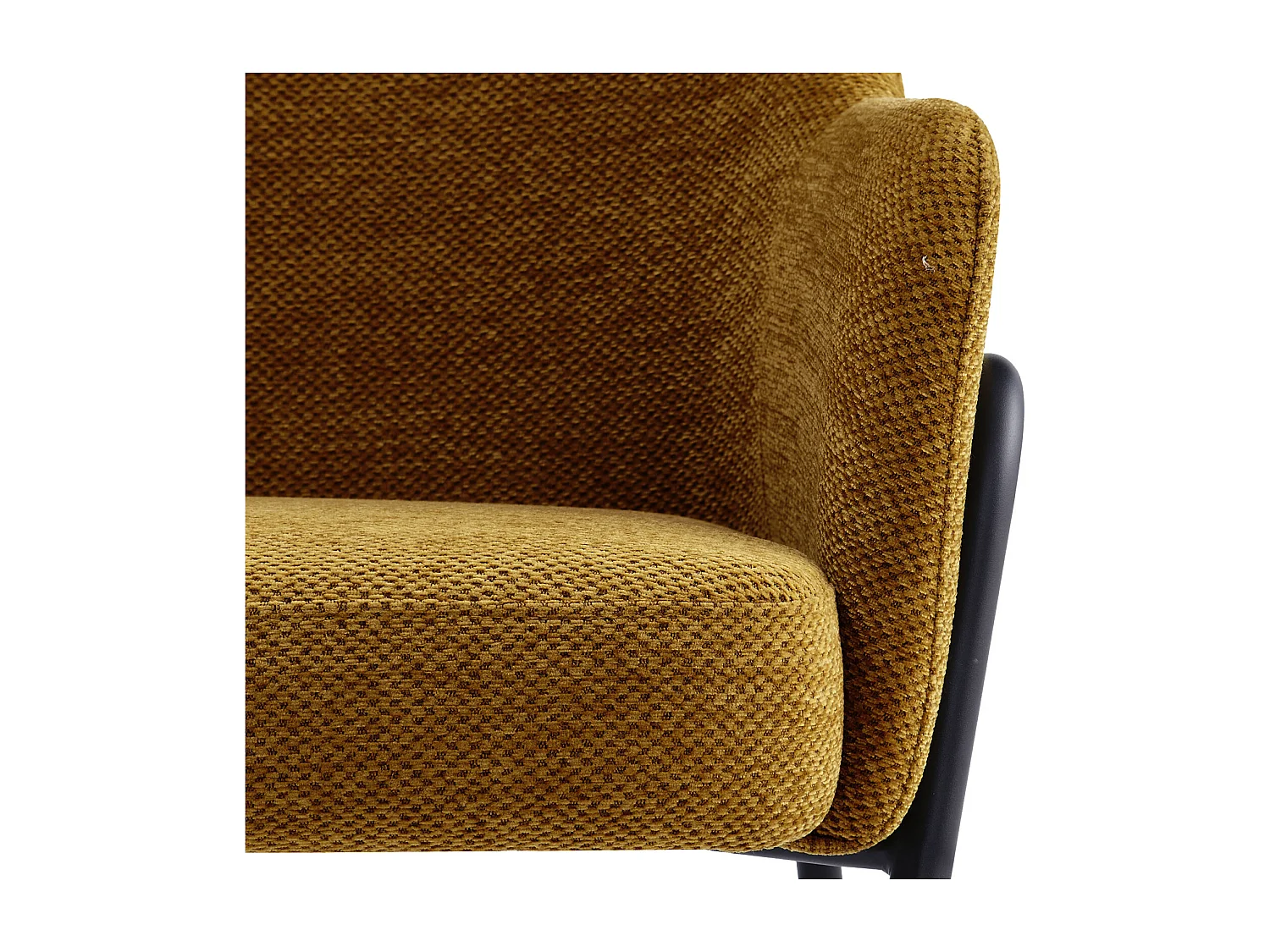 LAYTON-Poltrona in tessuto Luxury Senape