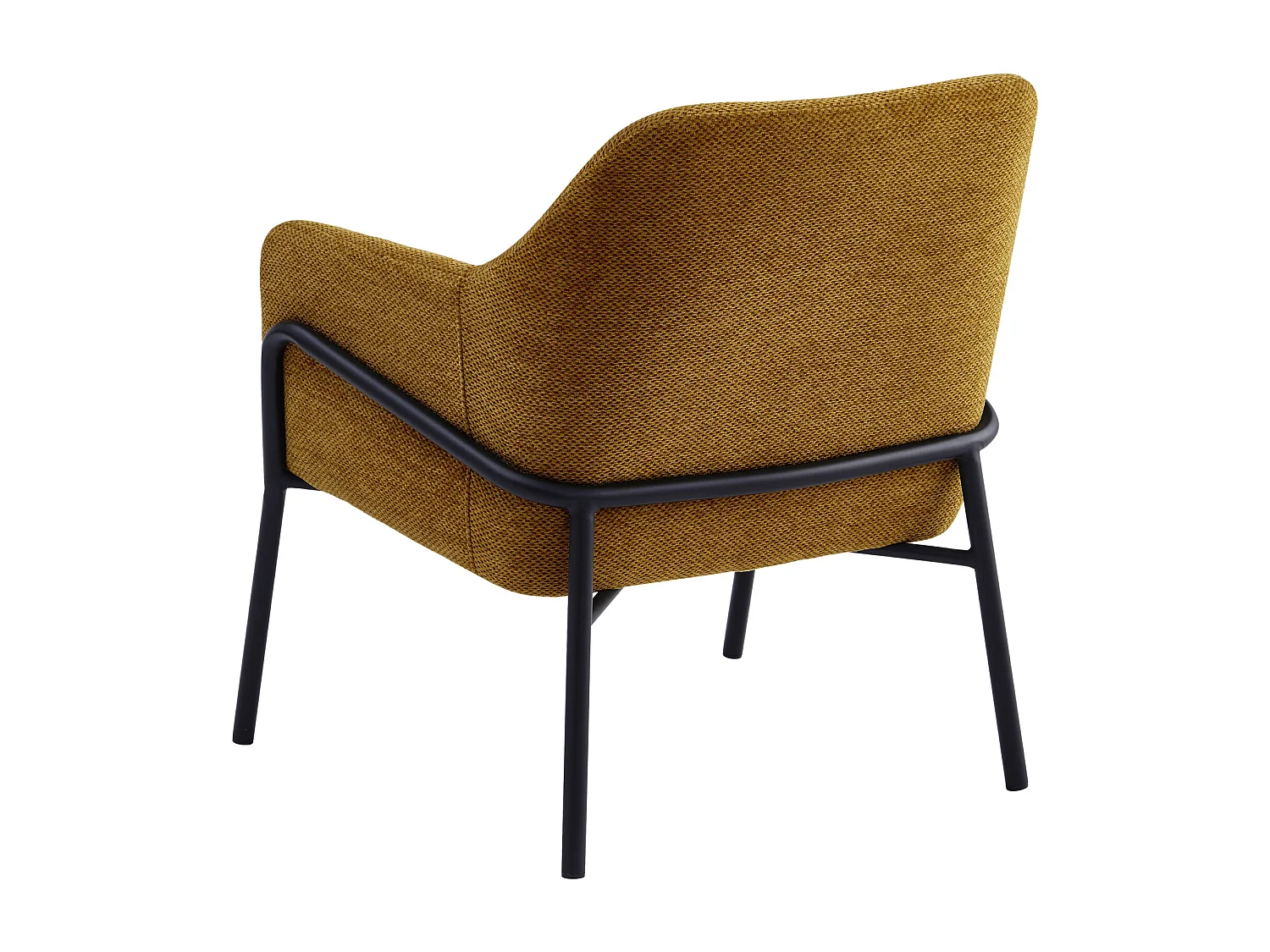 LAYTON-Poltrona in tessuto Luxury Senape