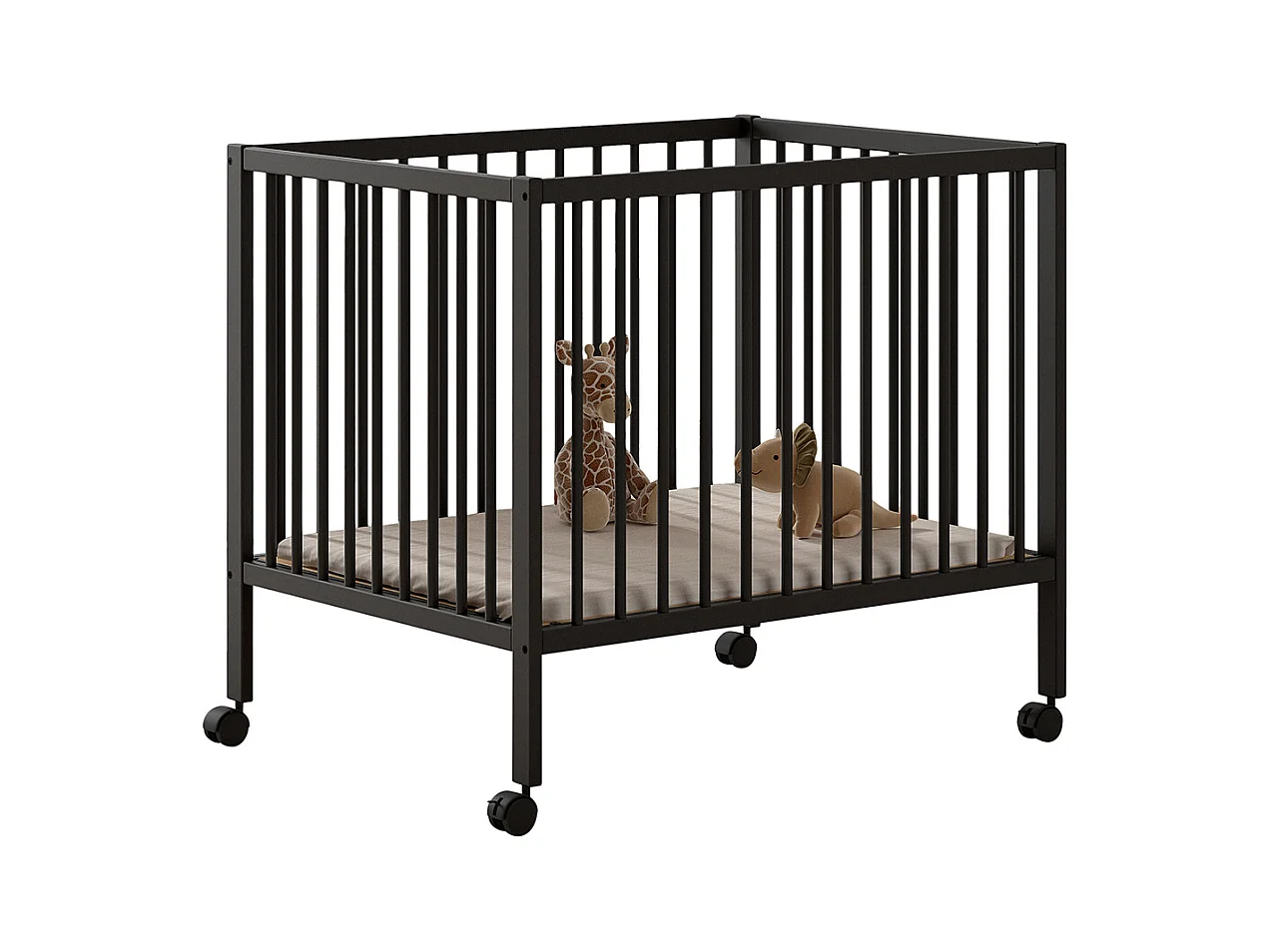 Parc bébé 95x75 Meryl Anthracite