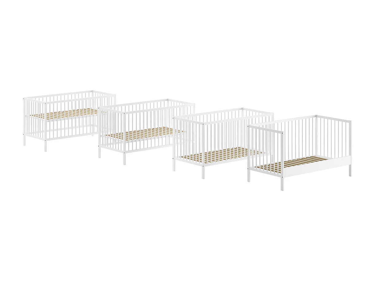Cuna evolutiva y cambiador Vipack Meryl 70x140 Blanco