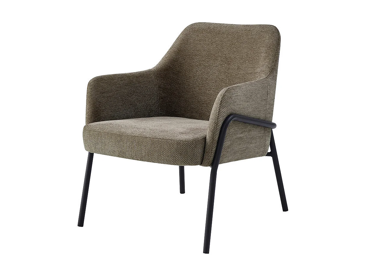 LAYTON-Poltrona in tessuto Luxury marrone