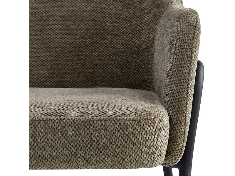 LAYTON-Poltrona in tessuto Luxury marrone