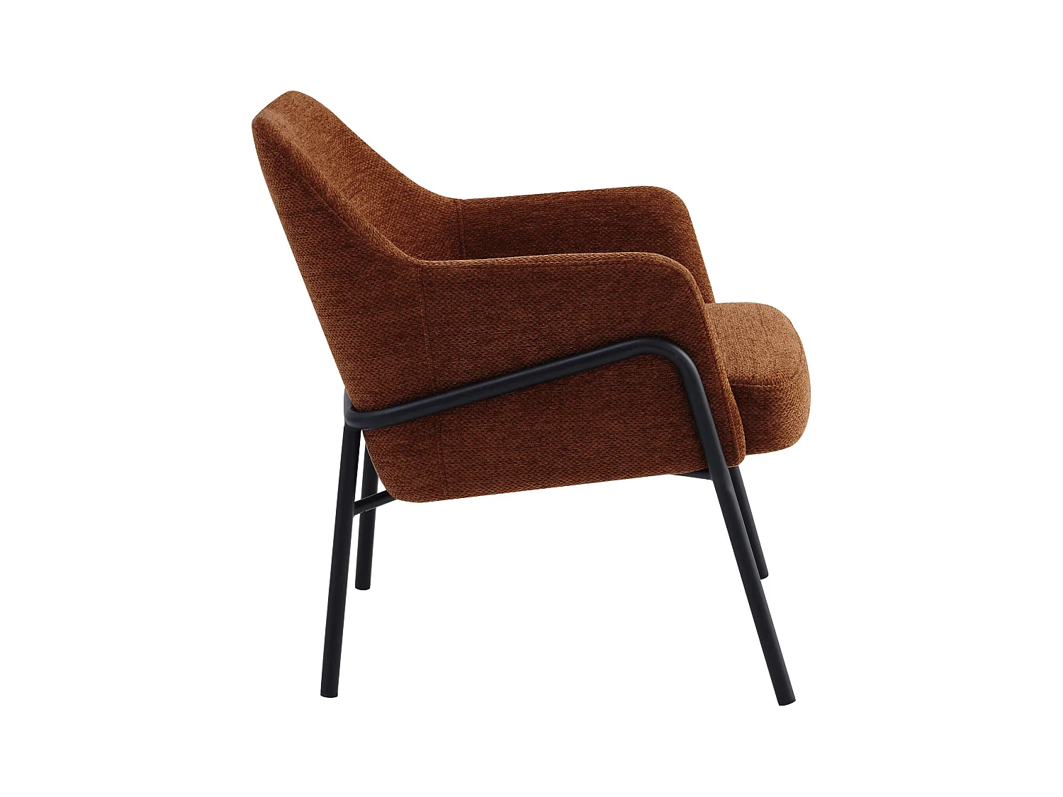 LAYTON-Poltrona in tessuto Luxury Terracotta