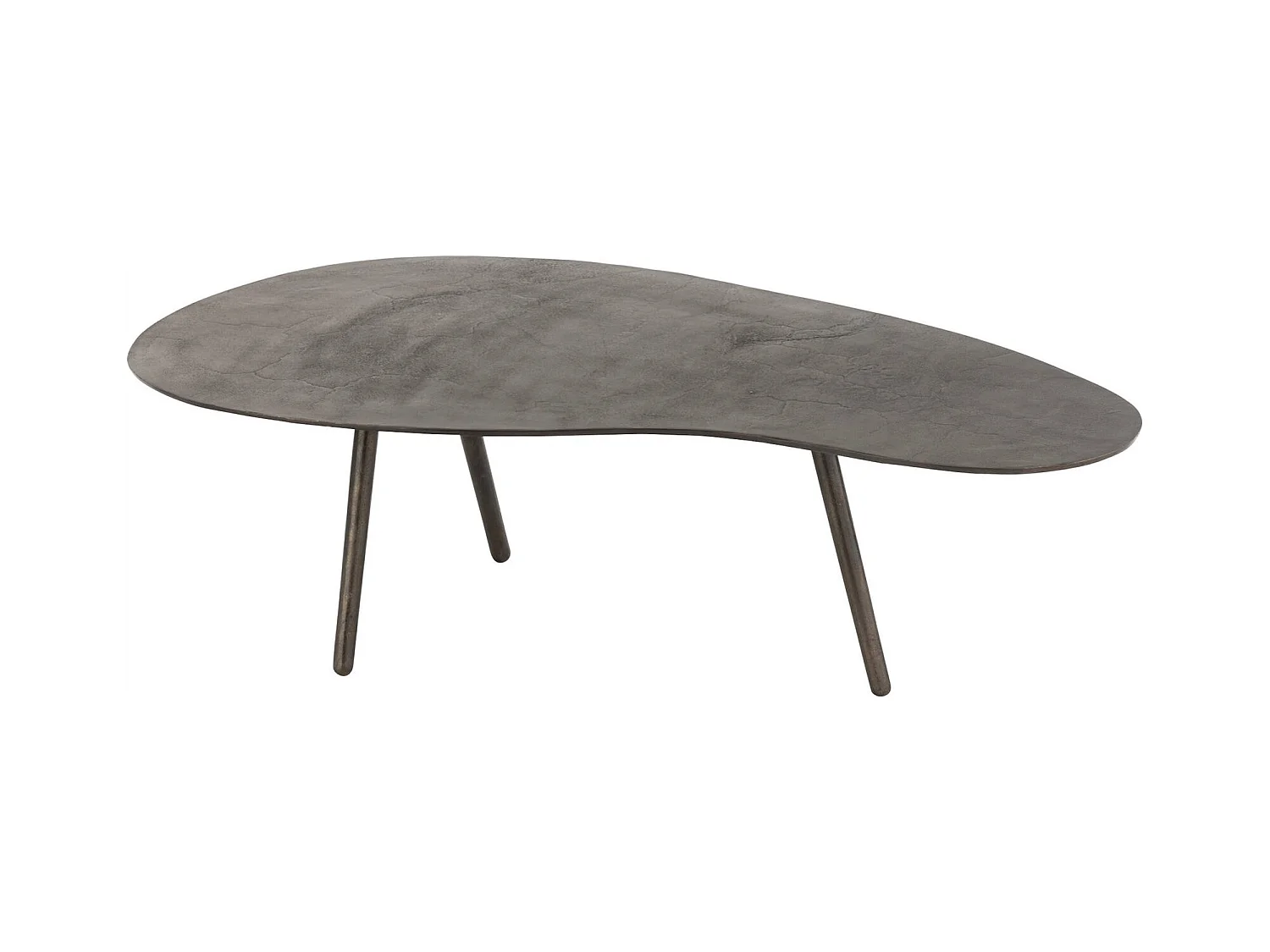 Table basse goutte métal noir élégance moderne salon