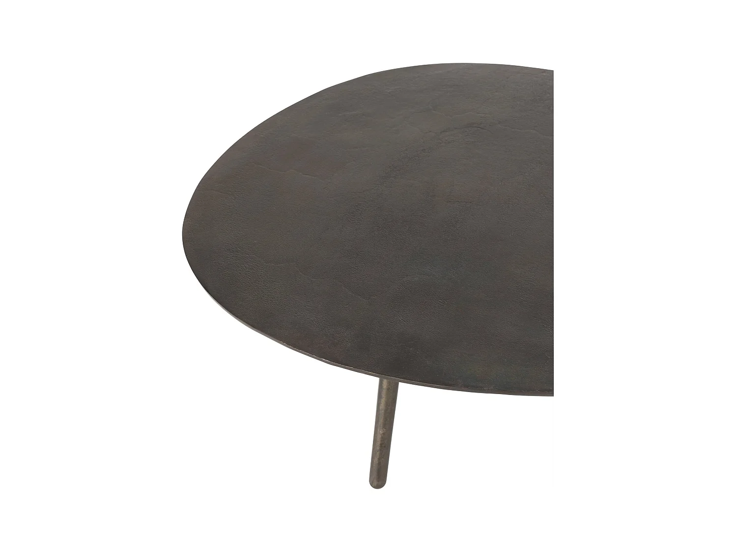 Table basse goutte métal noir élégance moderne salon