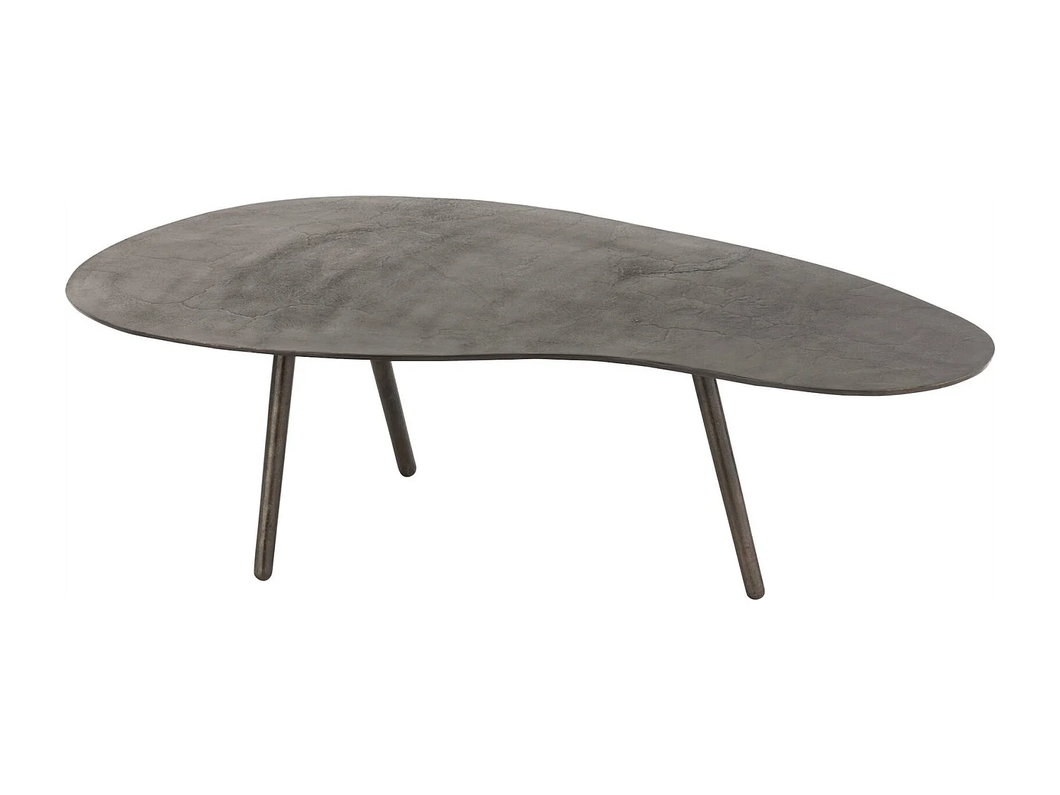 Table basse goutte métal noir élégance moderne salon