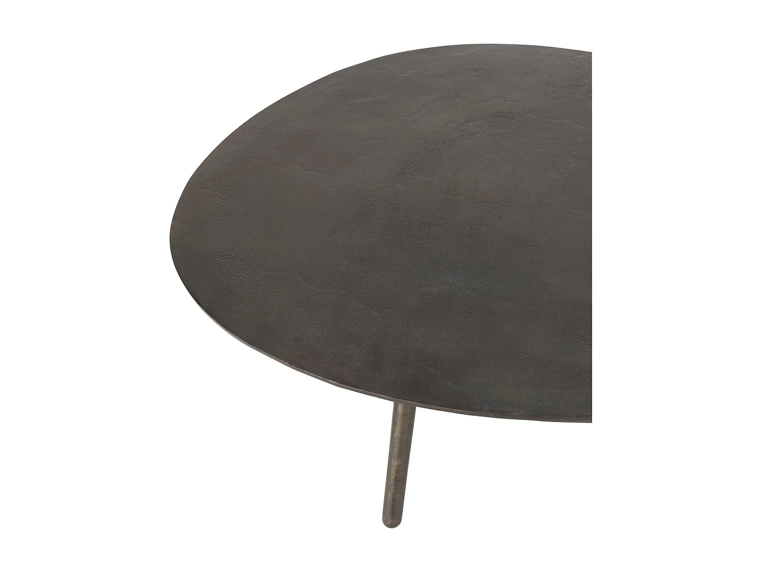 Table basse goutte métal noir élégance moderne salon