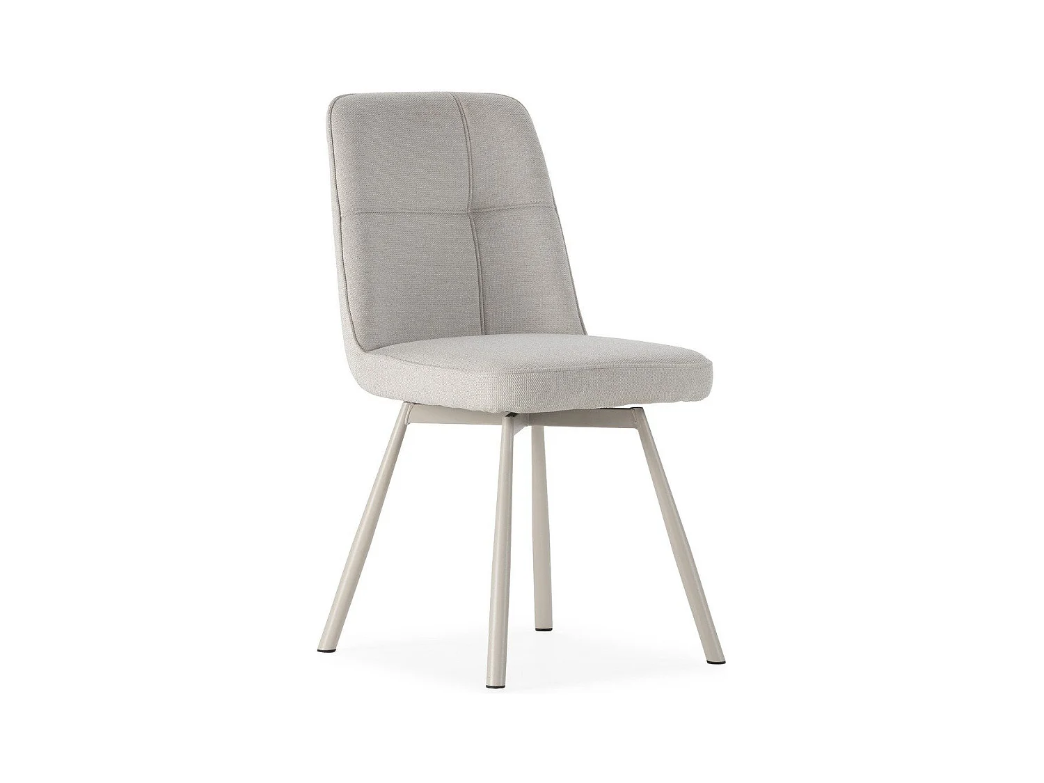 Game of 4 swivel fabric chairs H85.5 cm - IONA