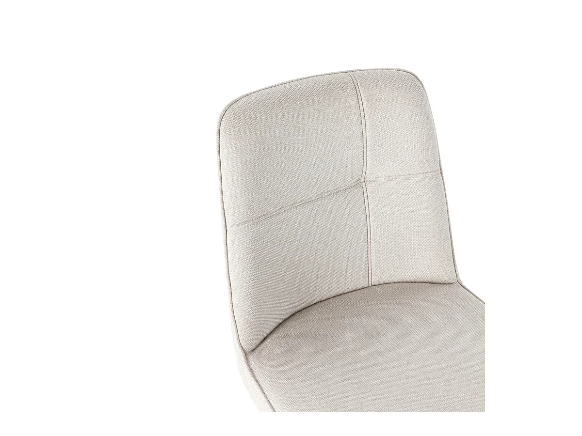 Lot de 4 chaises pivotantes en tissu H85,5 cm - IONA