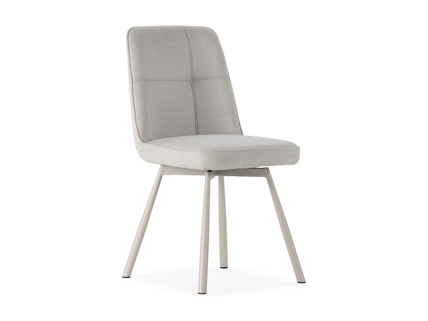 Game of 4 swivel fabric chairs H85.5 cm - IONA