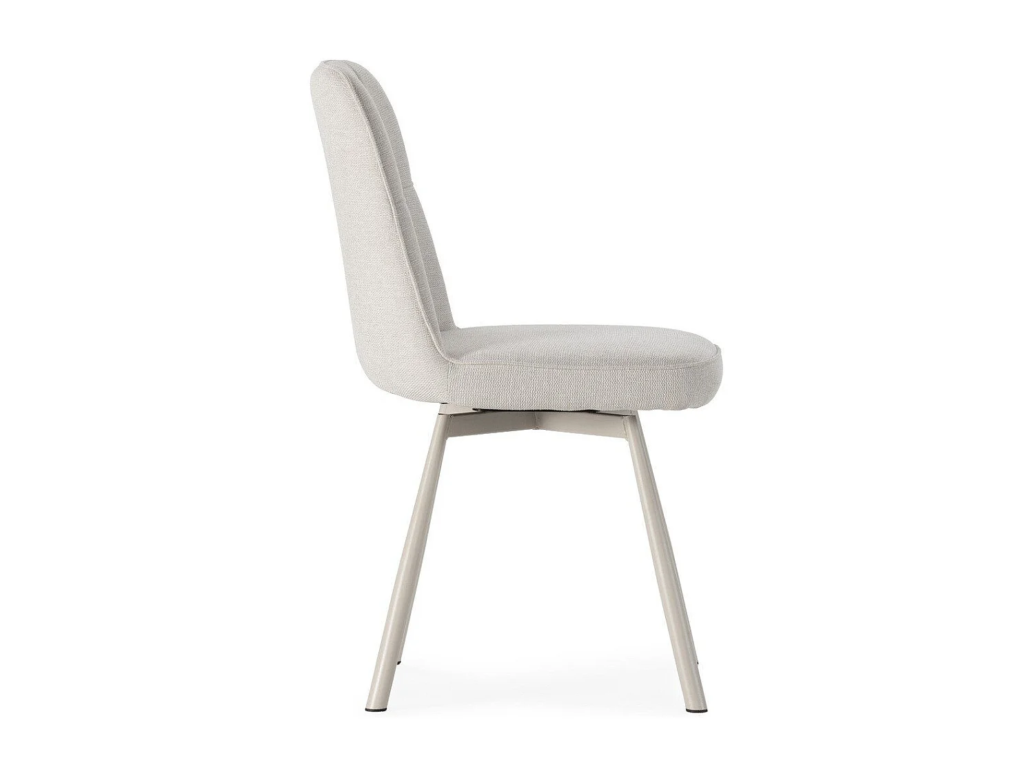 Game of 4 swivel fabric chairs H85.5 cm - IONA