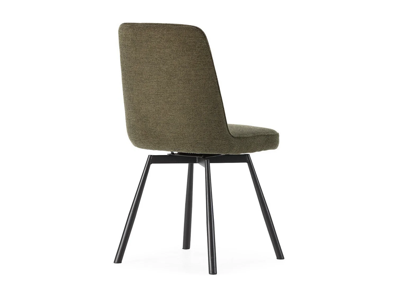 Game of 4 swivel fabric chairs H85.5 cm - IONA