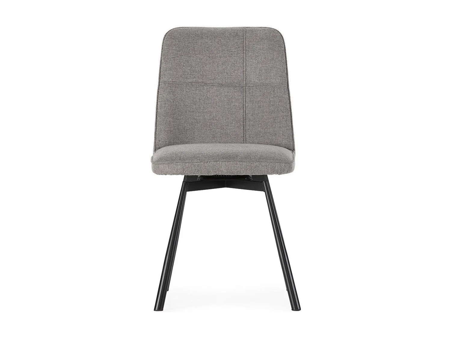 Conjunto de 4 cadeiras giratórias em tecido, 46x85 cm