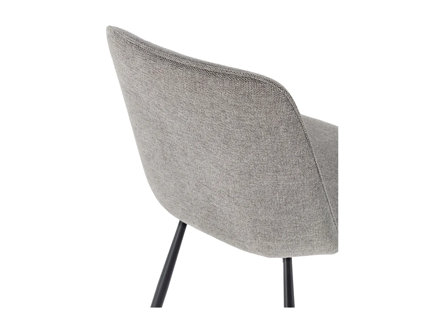 Conjunto de 4 cadeiras giratórias em tecido, 46x85 cm