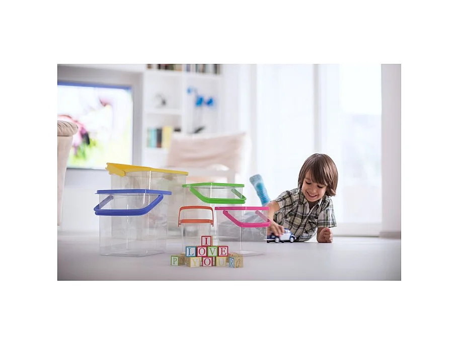 Zestaw 5 pojemników na żywność Herzberg HG-CFS5N1