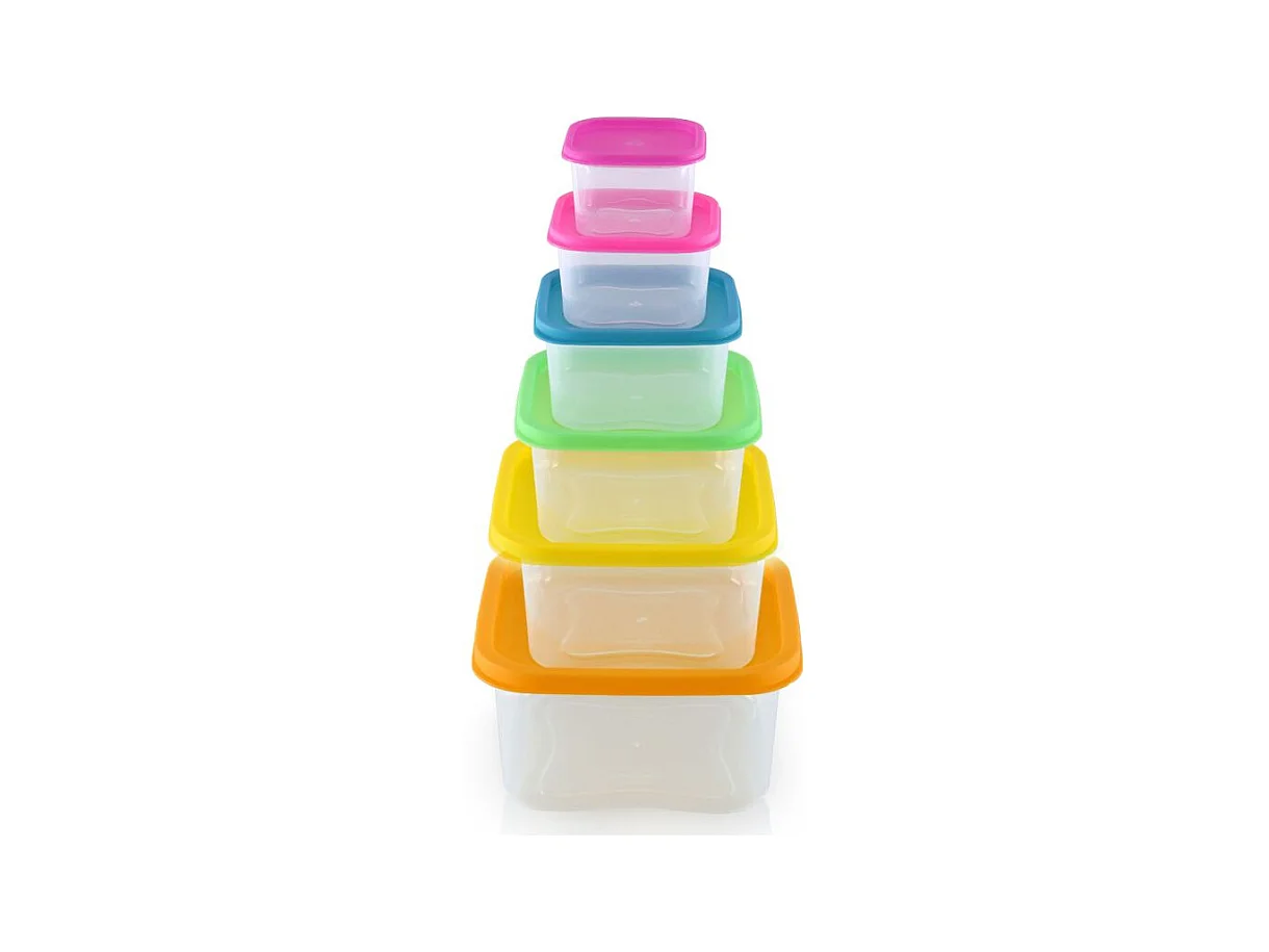 Herzberg HGSFS6N1 6-teiliges Lebensmittel-Aufbewahrungsbox-Set