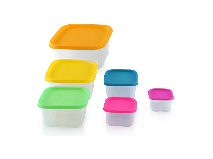 Herzberg HGSFS6N1 6-teiliges Lebensmittel-Aufbewahrungsbox-Set