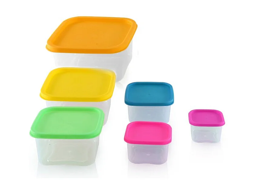 Herzberg HGSFS6N1 6-teiliges Lebensmittel-Aufbewahrungsbox-Set